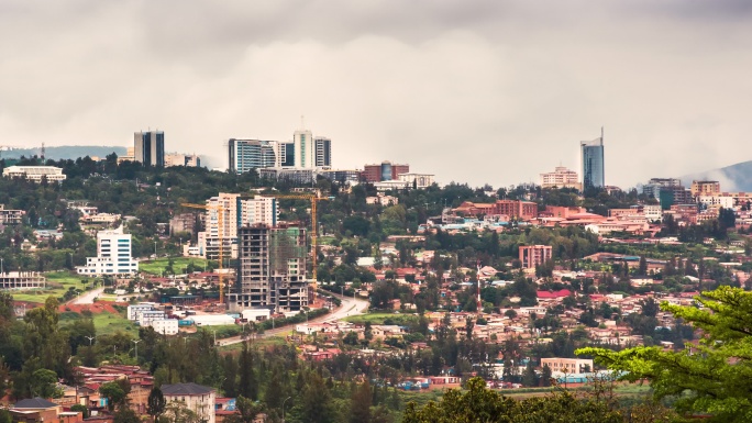 卢旺达基加利市天际线