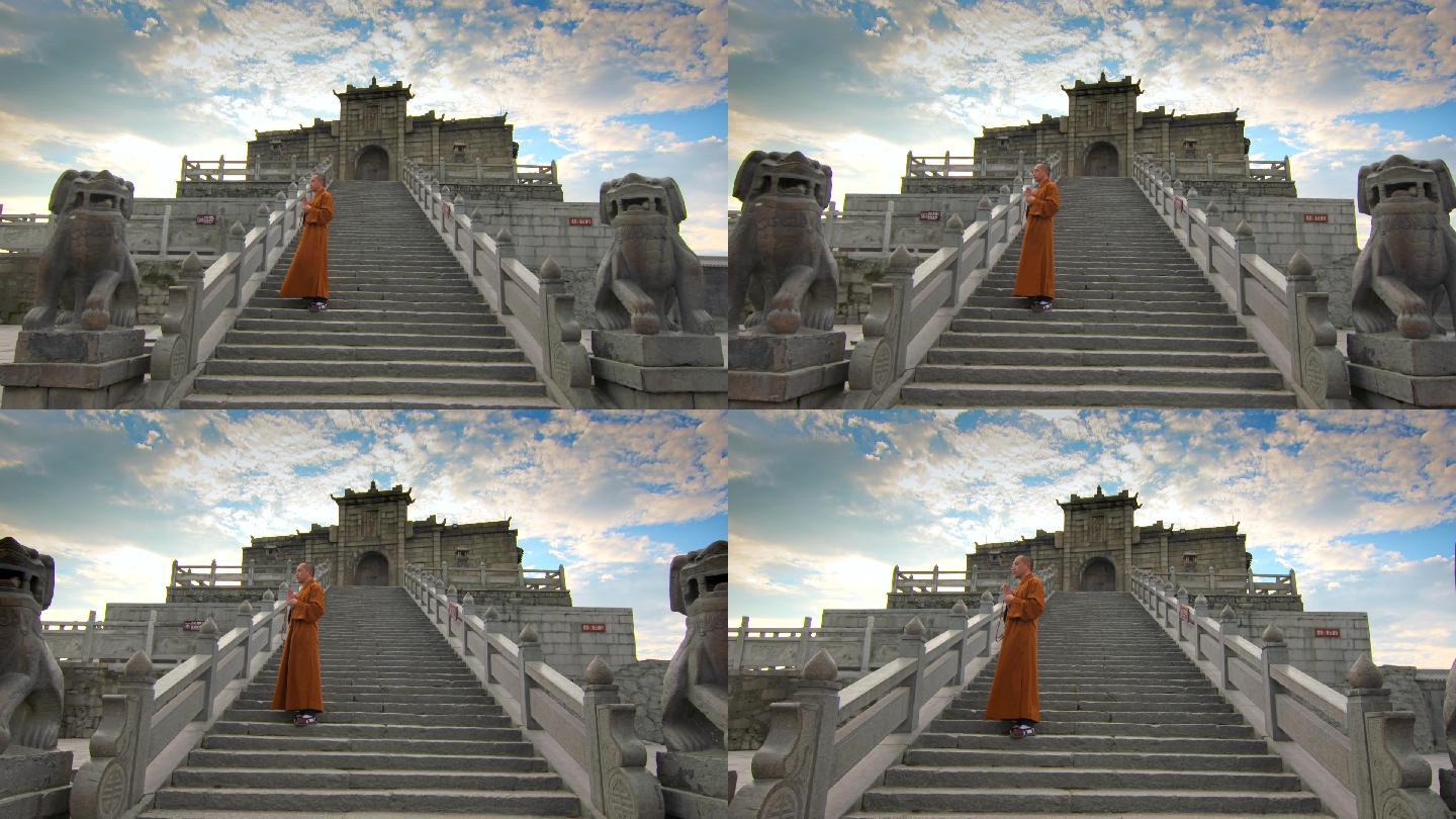 南岳衡山祝融峰出家人