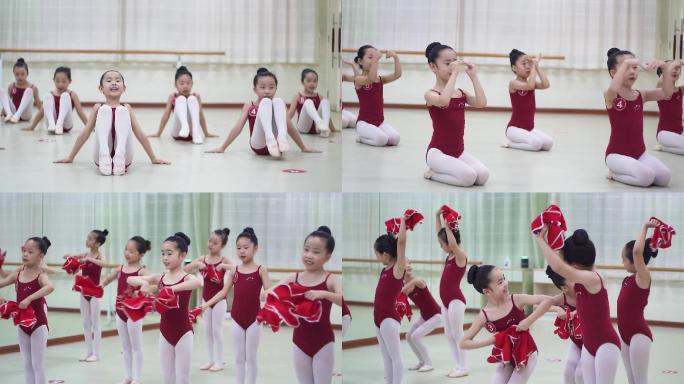 可爱乖巧女孩跳舞中国舞蹈艺术培训