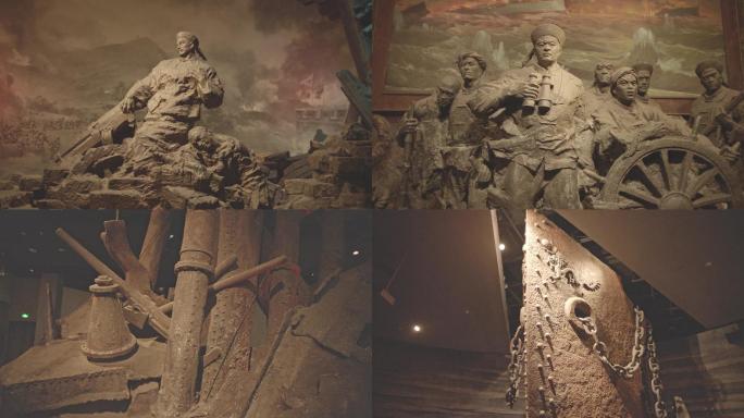 甲午中日战争纪念、雕塑、浮雕、人像、海战