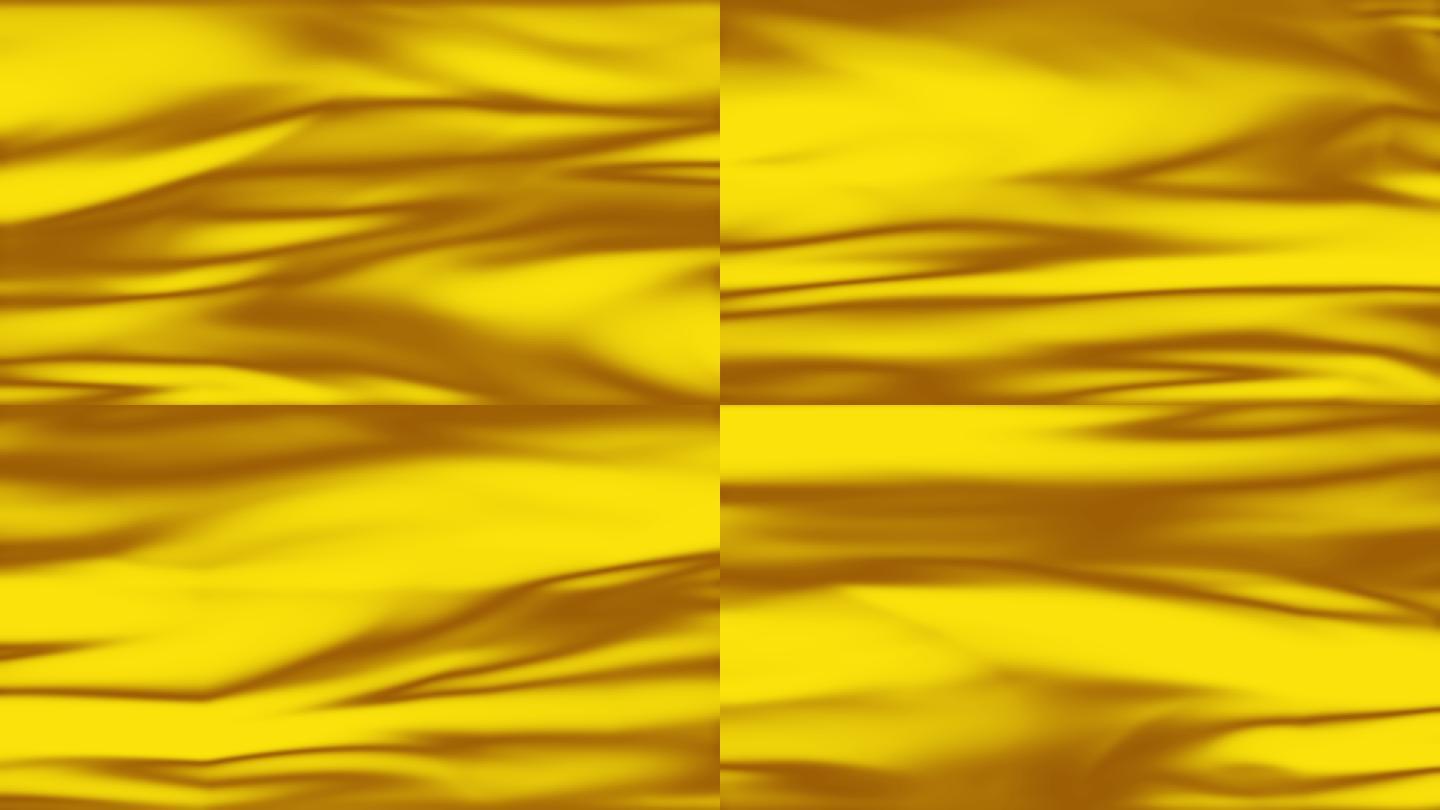 4K金色丝绸旗帜循环素材包