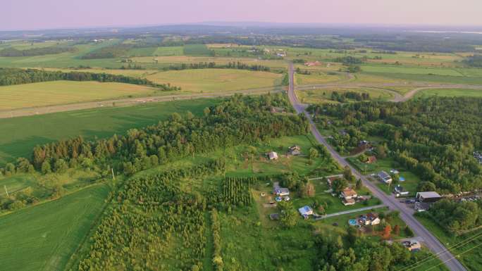 加拿大蒙特利尔附近的空中乡村