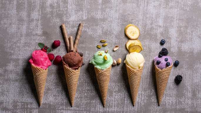 自制冰淇淋定格冰淇淋机家庭制作冰淇淋配料