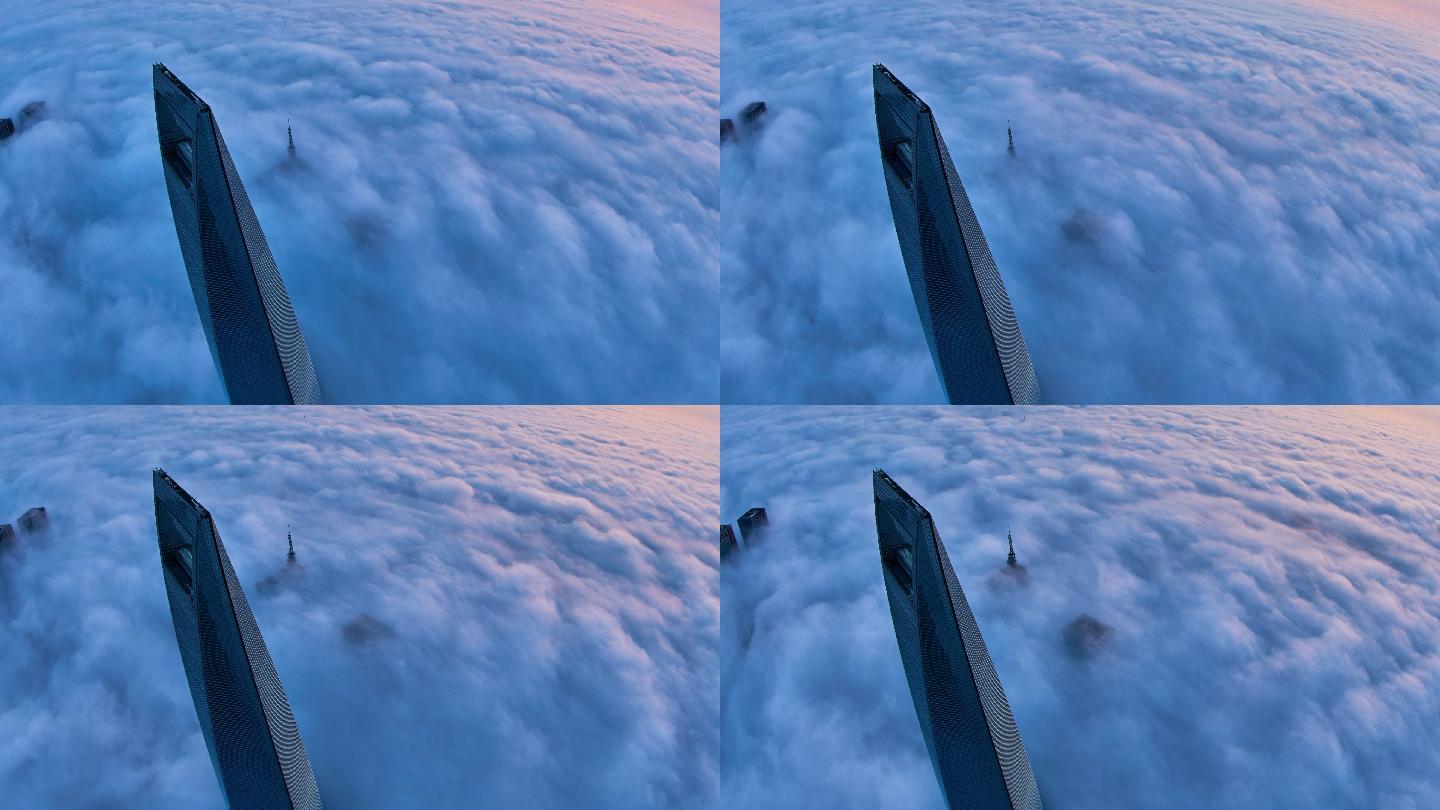 平流层云层上的摩天大楼