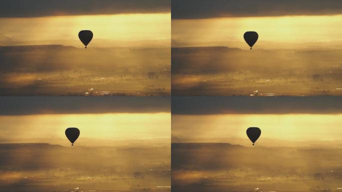 绝美热气球日出4K实拍