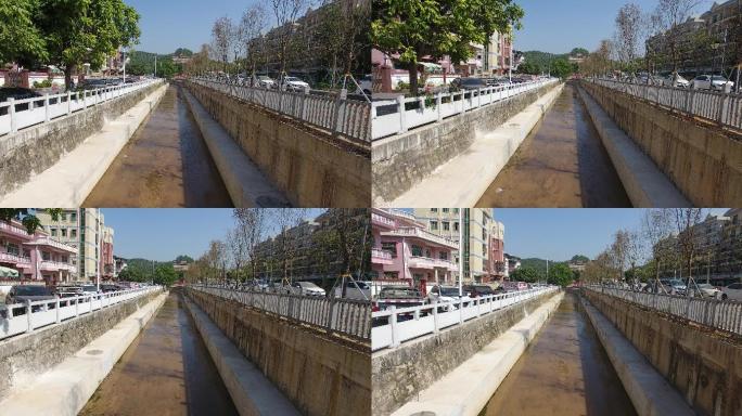 清澈见底的深圳光明白花河河道