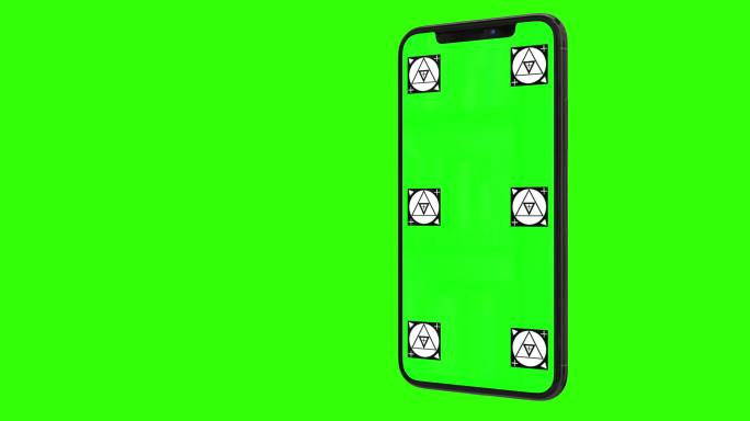 绿色屏幕智能手机