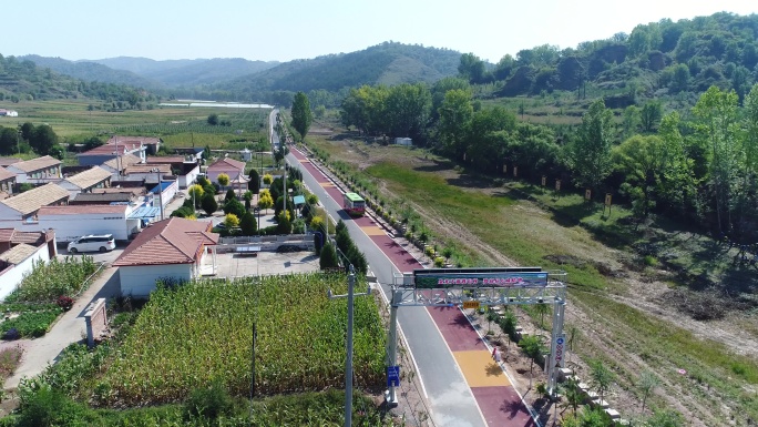 山西旅游公路  左权段 美丽乡村 航拍