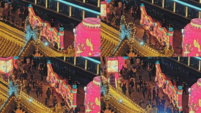 过年永宁门城墙灯会2