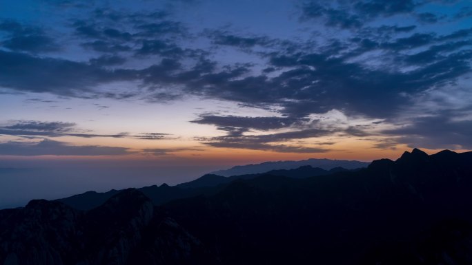 国庆华山东峰日出