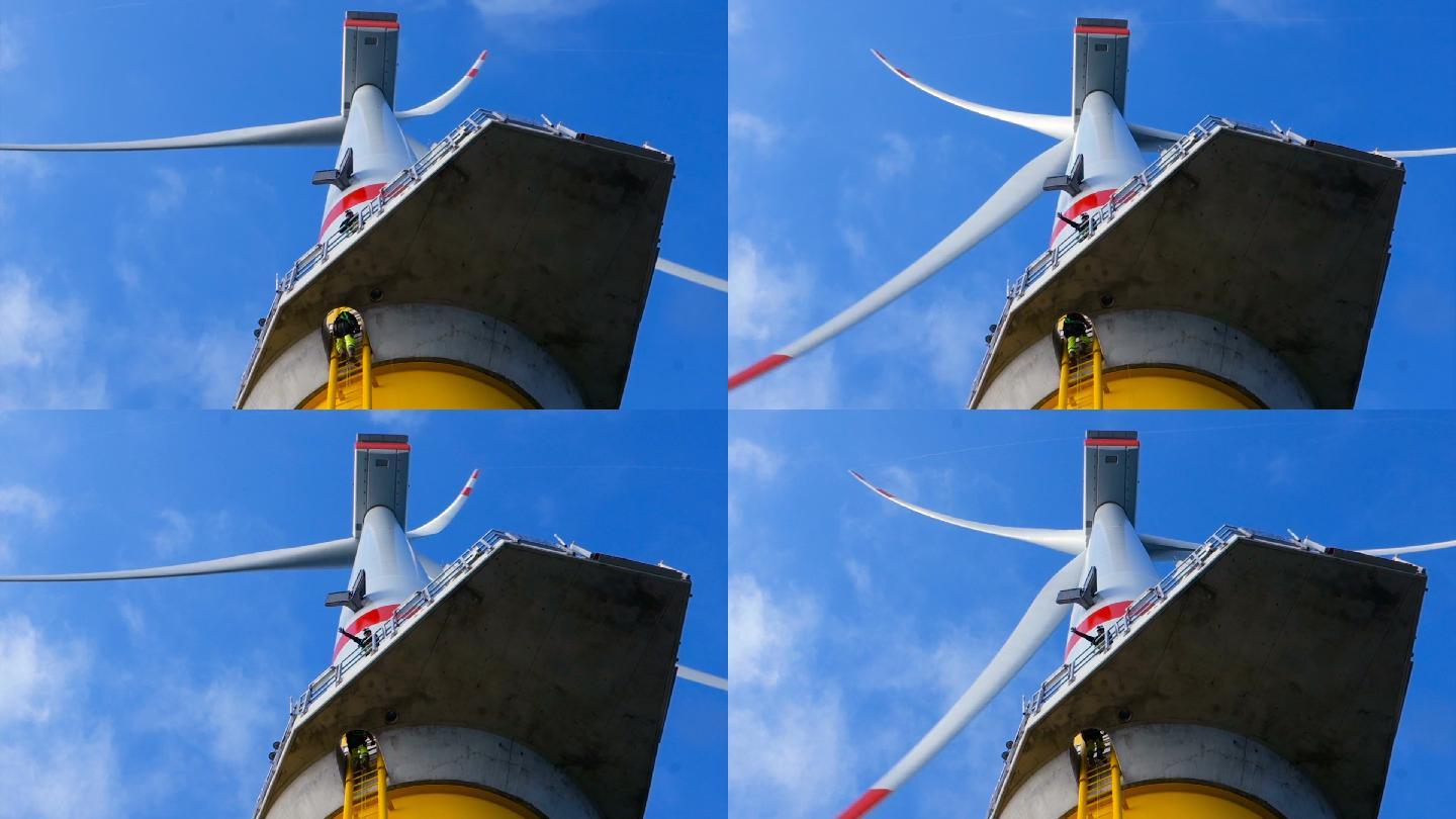海上风力涡轮机风能发电发电机维护