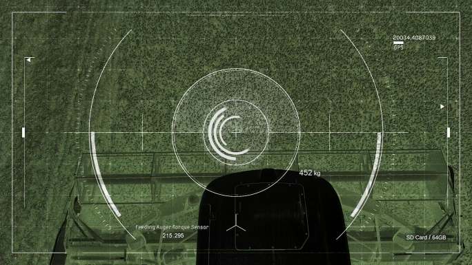 智能农业hud科技界面智慧数据