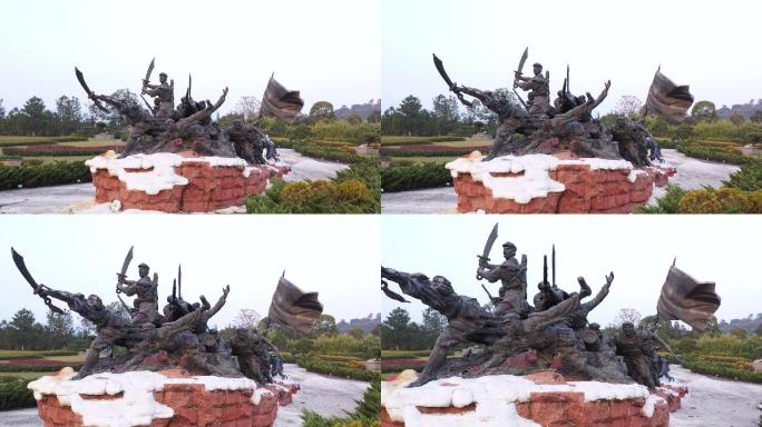 庐陵文化生态园十万工农下吉安雕塑群