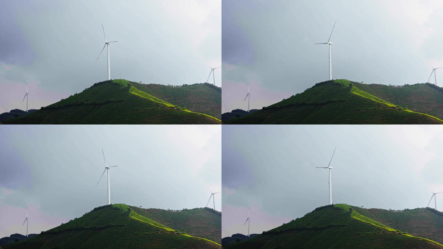 4k风景风力发电机