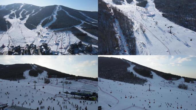2K吉林松花湖滑雪场航拍
