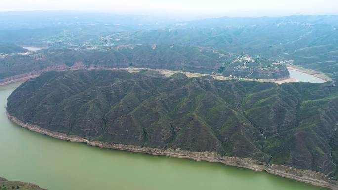 4K黄河大峡谷 内蒙山西交界航拍