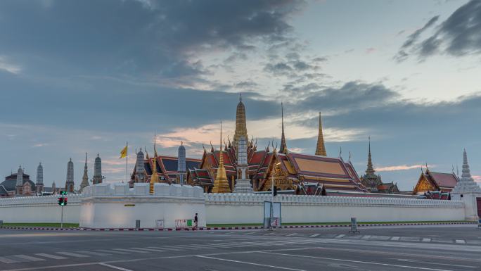 4K时间间隔：泰国曼谷的大皇宫