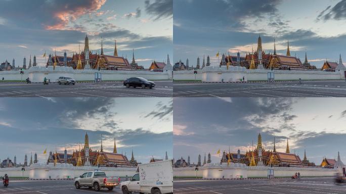 4K时间间隔：泰国曼谷的大皇宫