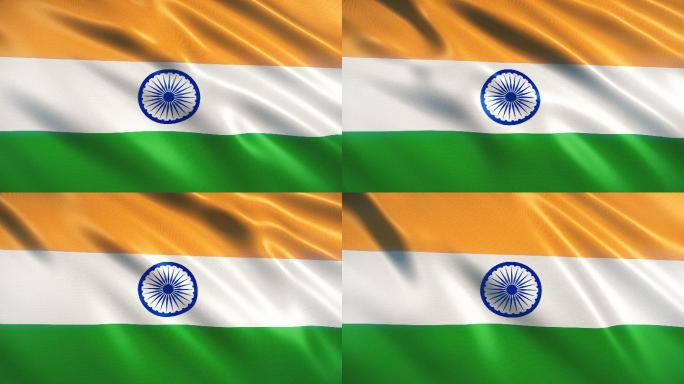 印度国旗背景特效视频简约