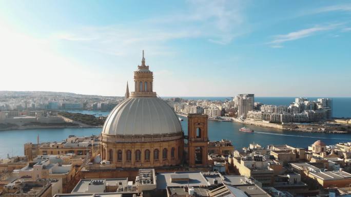 马耳他国外外国航拍地标建筑风景风光