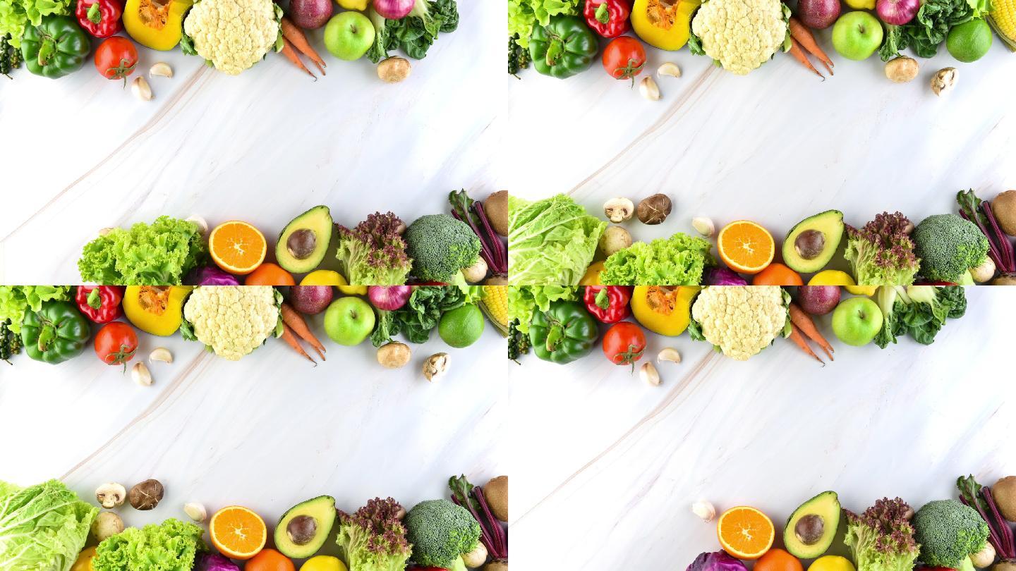 新鲜的蔬菜膳食纤维健康饮食素食主义