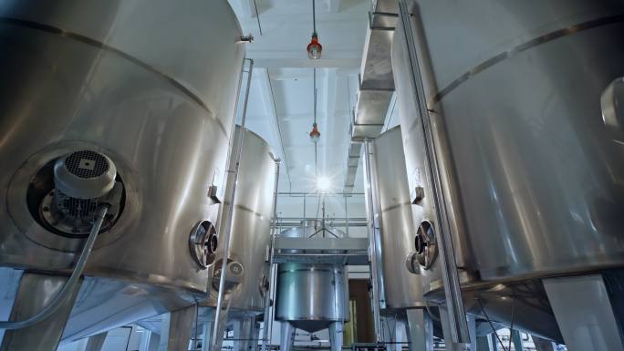 工业啤酒厂素材青岛厂房酿造工艺流程