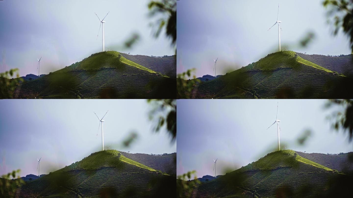 4k风景风力发电机