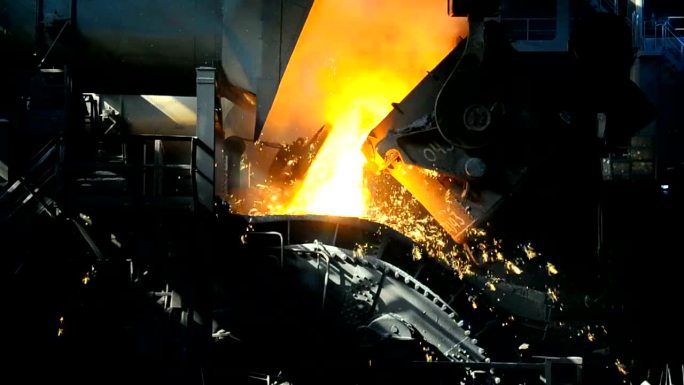 冶金厂炼钢冶炼锻造火炉浇灌浇筑