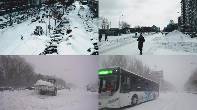 通辽暴雪 大雪 科尔沁 天灾