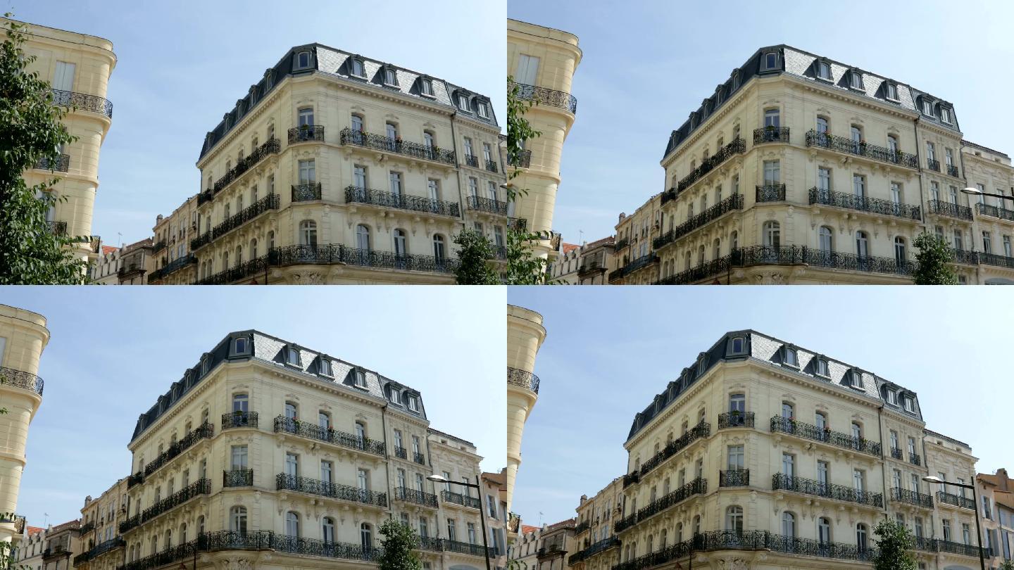 一栋建筑从左到右的大型全景照片