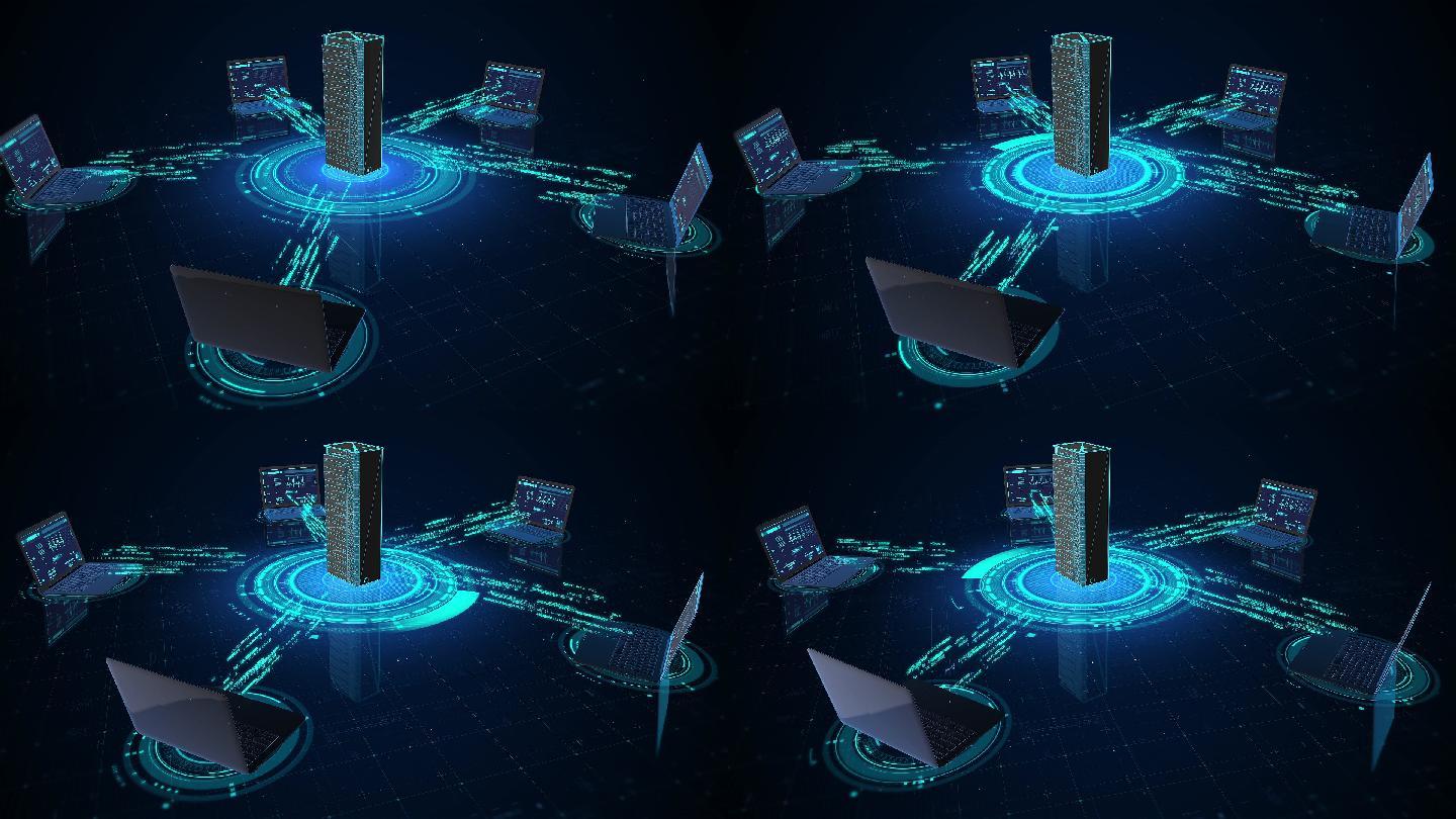 科技数据传输e3d模板