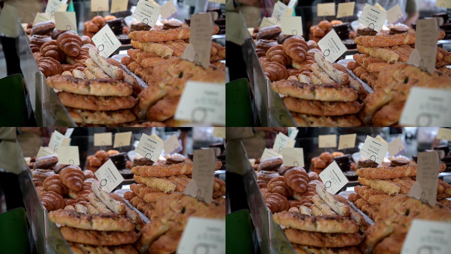 糕点和面包商场商业品牌导购超市人流量逛街