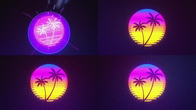 棕榈树特效动画合成元素光效