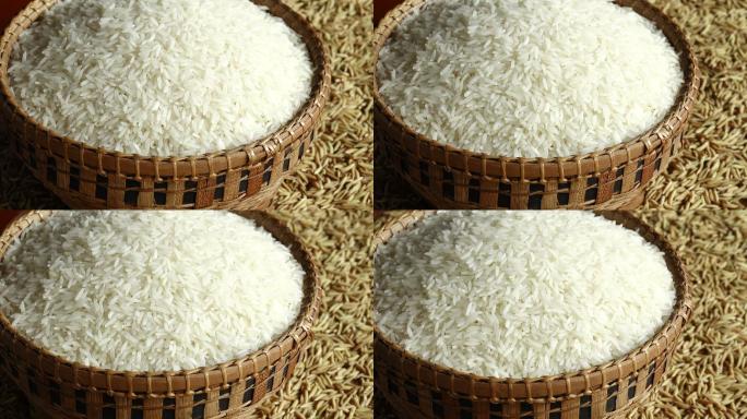 篮子里的大米五常稻花香稻米水稻