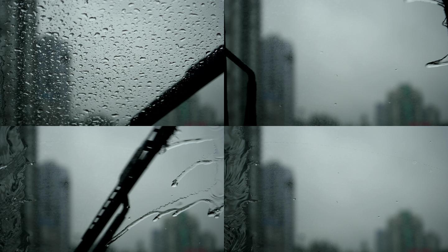 挡风玻璃雨刮器汽车雨刮雨珠
