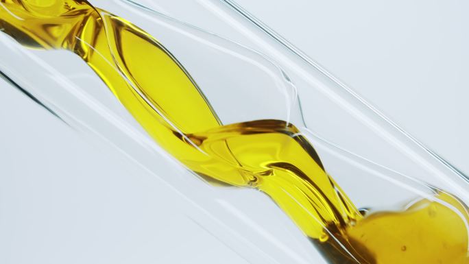 黄色的天然油提取提炼蒸馏管子流动