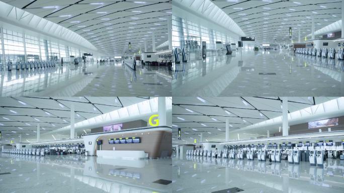 成都天府国际机场指示牌 航拍空镜高清素材