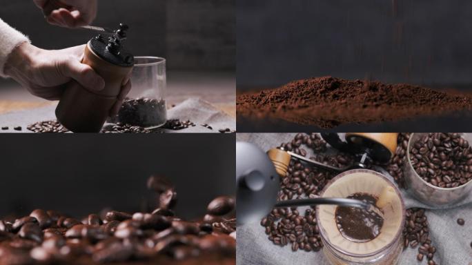 4K磨豆机制作手工咖啡过程