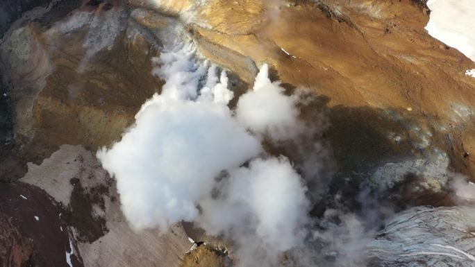 火山口的喷气孔旅游自然事故和灾害