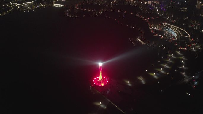 东安湖光之塔夜景航拍系列（4）