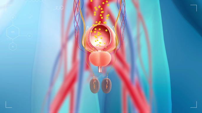 4K男性前列腺机理人体