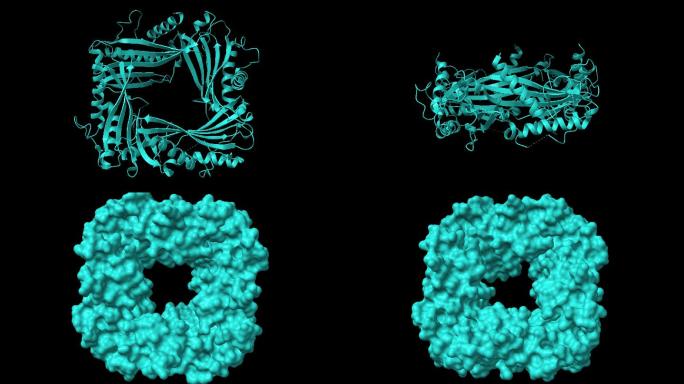 抽象绿色粒子变化
