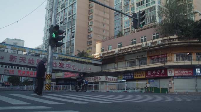 福州无人空旷街道 城市街景