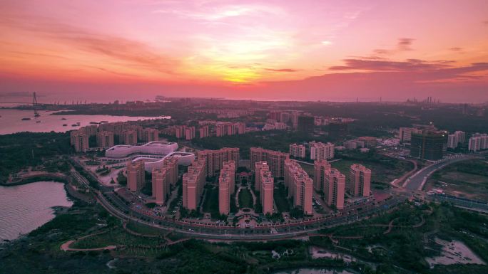 洋浦文化广场延时