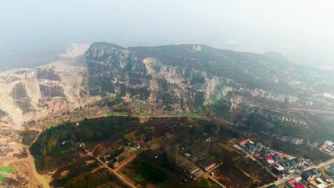 北京顺义庞山航拍