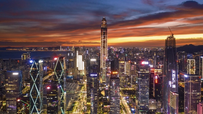 深圳航拍城市宣传视频4K