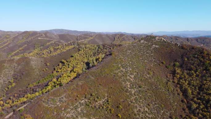 秋季山峰航拍