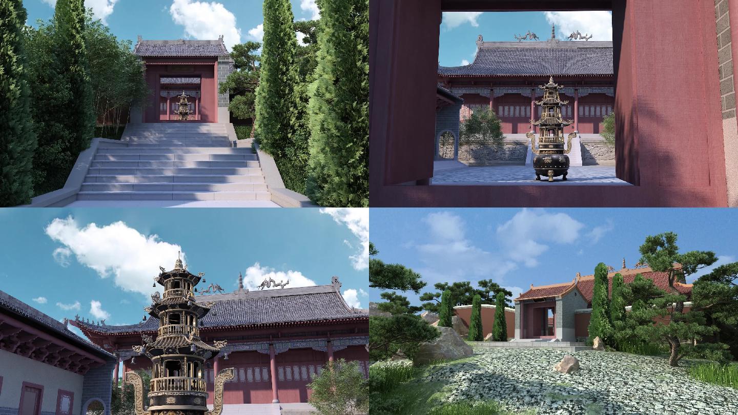 三维动画-寺庙