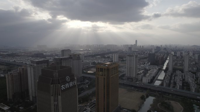 昆山城市风光D-LOG原素材