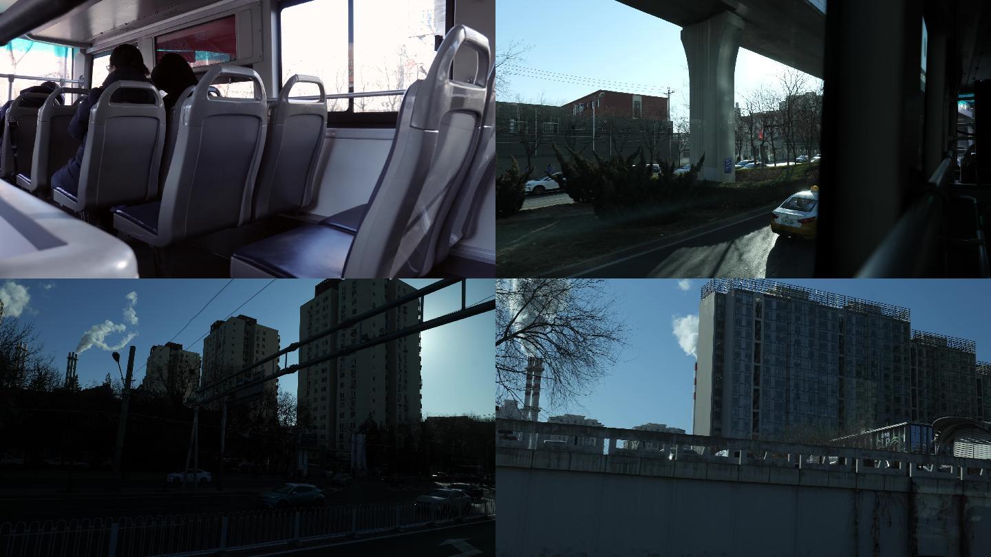 乘坐北京公交车拍摄窗外、逃离北上广